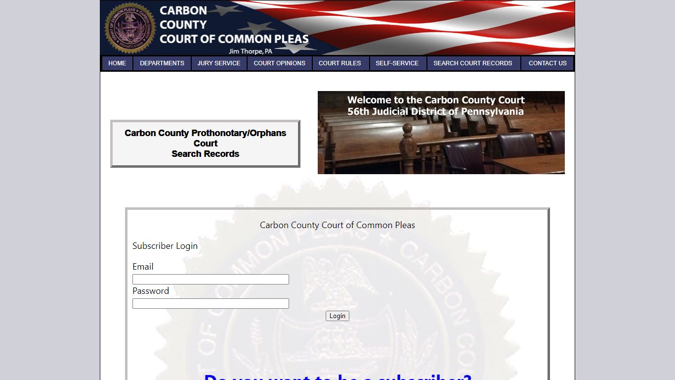 Carbon County Prothonotary/Orphans Court